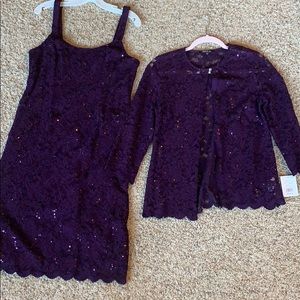 Cocktail or mother of the bride dress and jacket